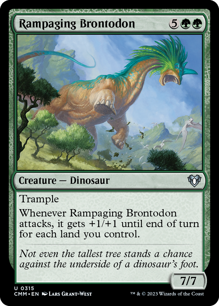 Rampaging Brontodon [Commander Masters] | Gamer Loot