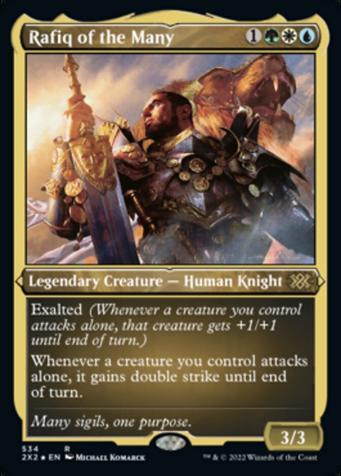 Rafiq of the Many (Foil Etched) [Double Masters 2022] | Gamer Loot