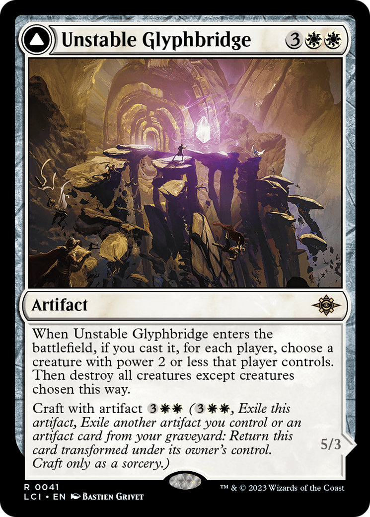 Unstable Glyphbridge // Sandswirl Wanderglyph [The Lost Caverns of Ixalan] | Gamer Loot