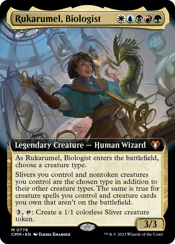 Rukarumel, Biologist (Extended Art) [Commander Masters] | Gamer Loot