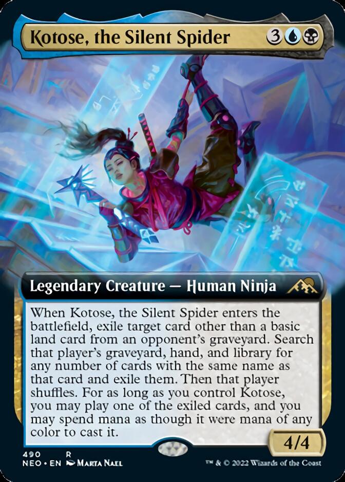 Kotose, the Silent Spider (Extended Art) [Kamigawa: Neon Dynasty] | Gamer Loot