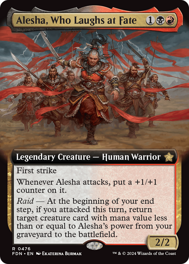 Alesha, Who Laughs at Fate (Extended Art) [Foundations] | Gamer Loot