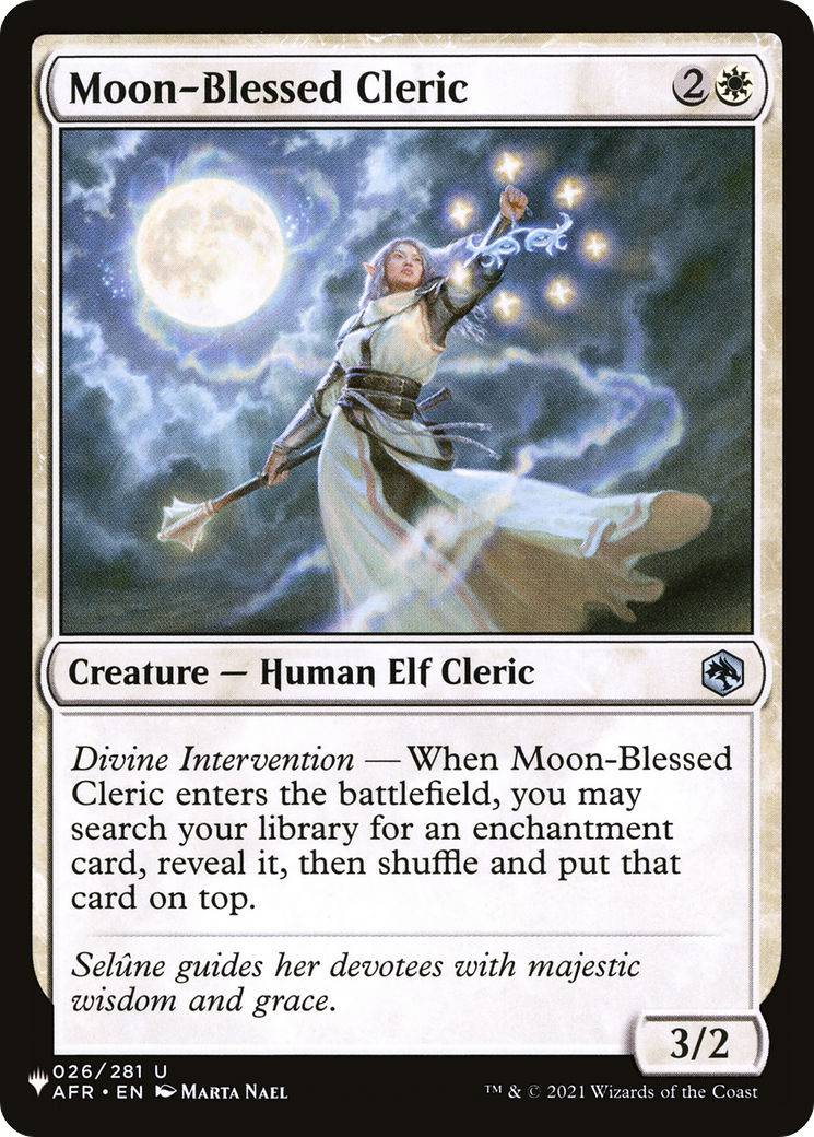 Moon-Blessed Cleric [The List Reprints] | Gamer Loot