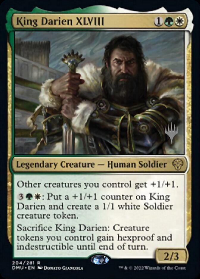 King Darien XLVIII (Promo Pack) [Dominaria United Promos] | Gamer Loot