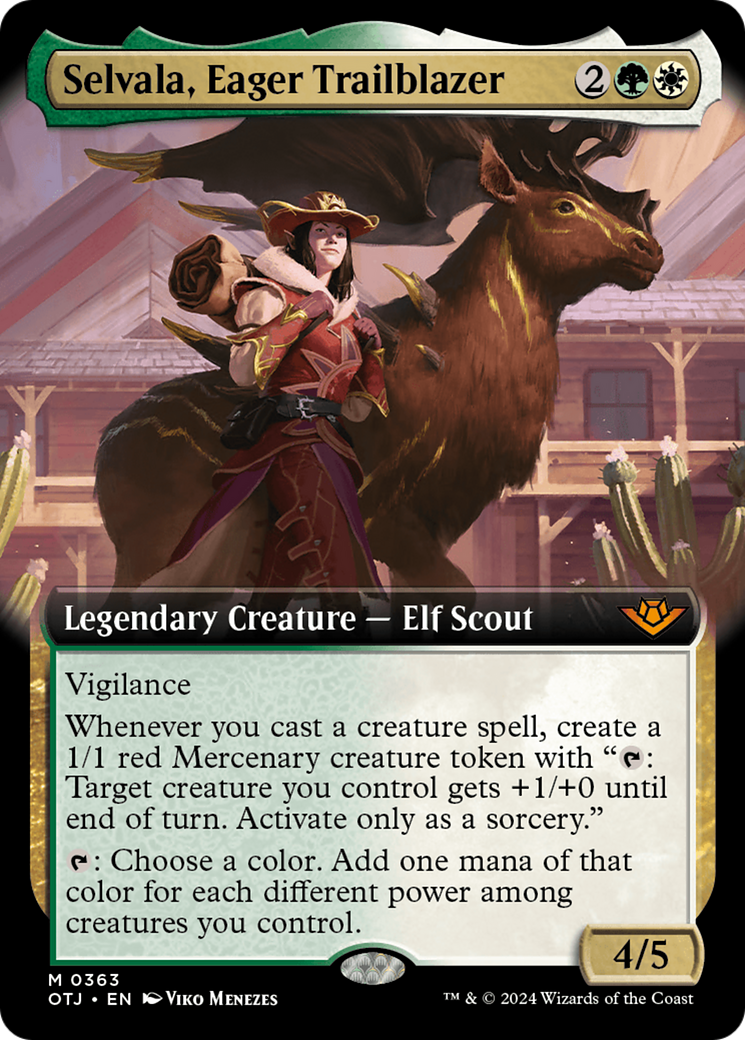 Selvala, Eager Trailblazer (Extended Art) [Outlaws of Thunder Junction] | Gamer Loot