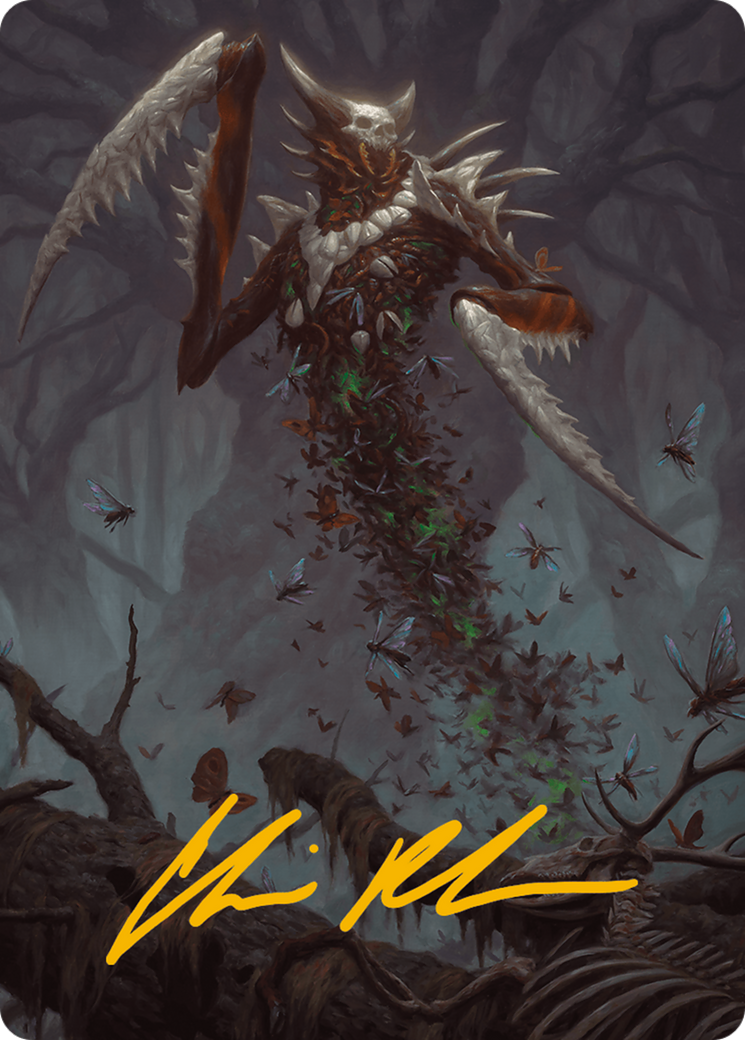 Grist, the Plague Swarm Art Card (Gold-Stamped Signature) [Modern Horizons 3 Art Series] | Gamer Loot