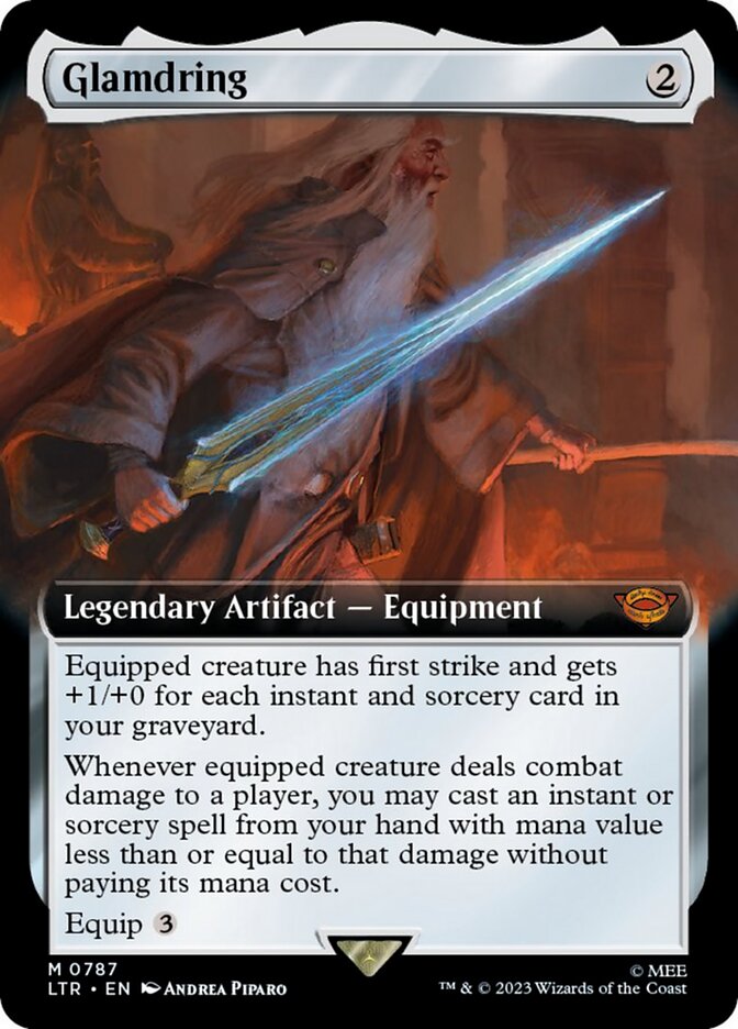 Glamdring (Extended Art) (Surge Foil) [The Lord of the Rings: Tales of Middle-Earth] | Gamer Loot