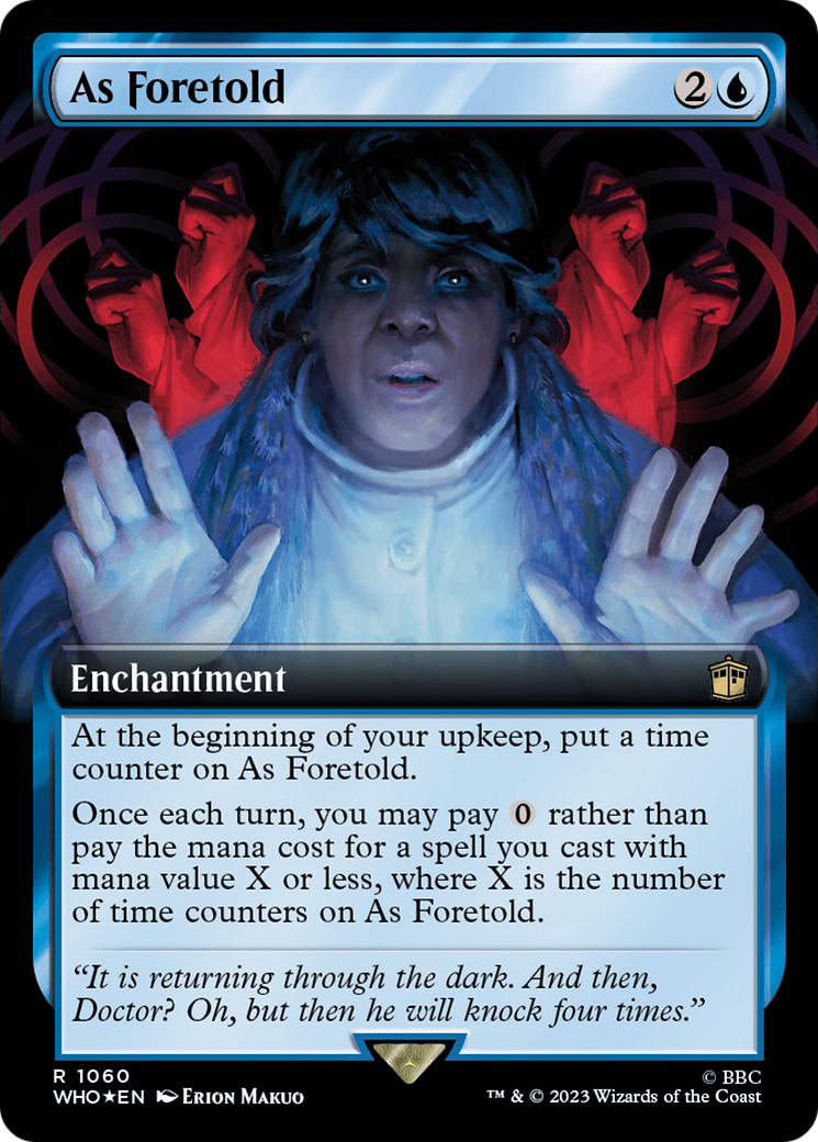 As Foretold (Extended Art) (Surge Foil) [Doctor Who] | Gamer Loot