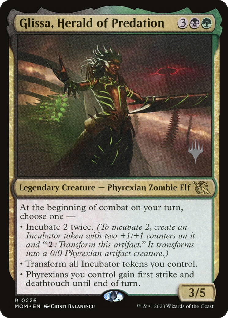 Glissa, Herald of Predation (Promo Pack) [March of the Machine Promos] | Gamer Loot