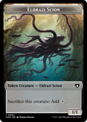 Manifest // Eldrazi Scion Double-Sided Token [Commander Masters Tokens] | Gamer Loot