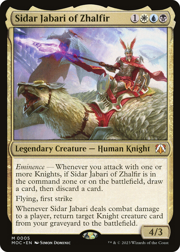 Sidar Jabari of Zhalfir [March of the Machine Commander] | Gamer Loot