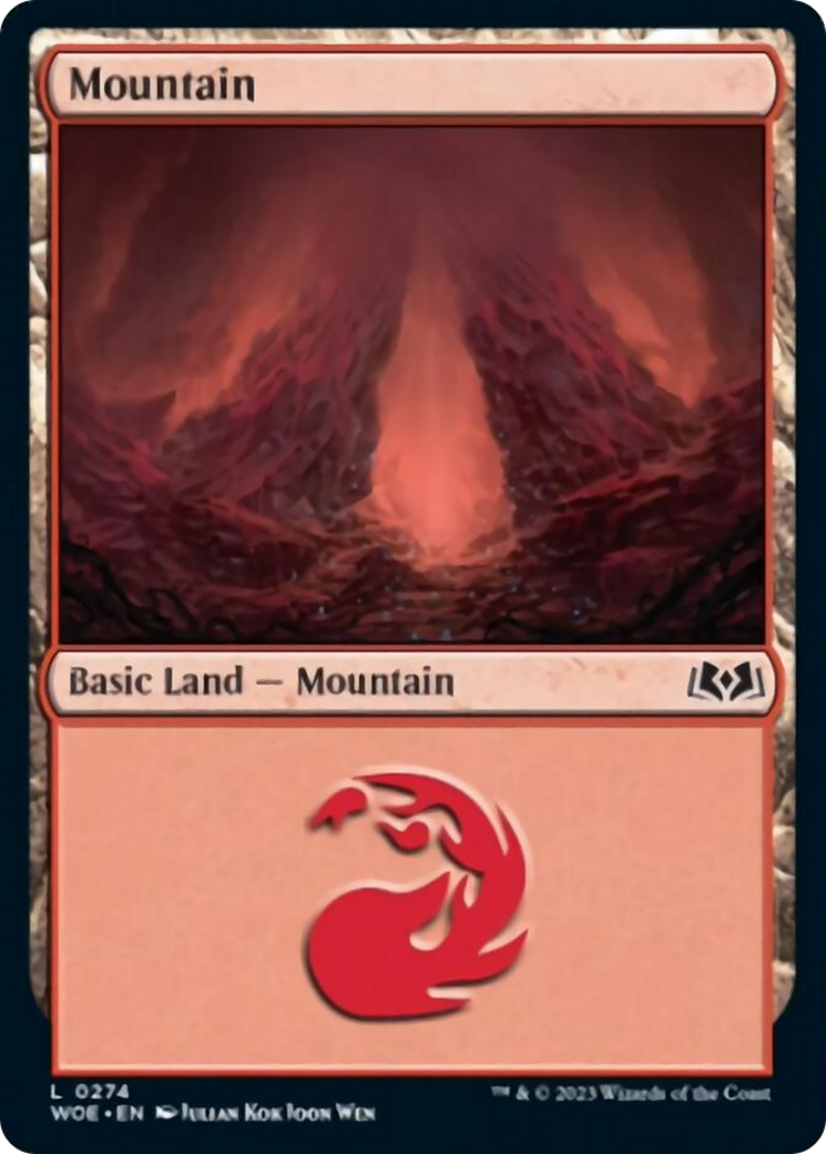 Mountain (0274) [Wilds of Eldraine] | Gamer Loot