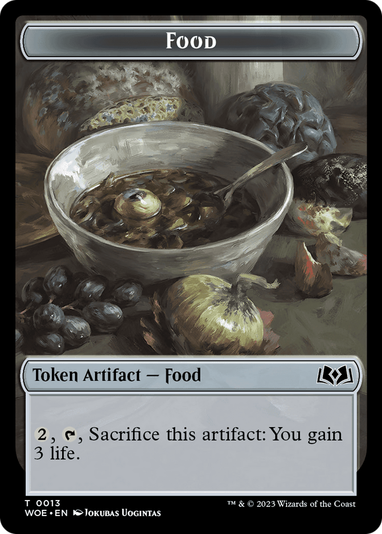 Treasure // Food (0013) Double-Sided Token [Wilds of Eldraine Tokens] | Gamer Loot