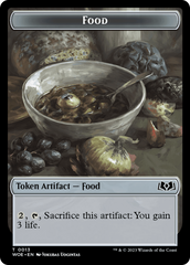 Rat // Food (0013) Double-Sided Token [Wilds of Eldraine Tokens] | Gamer Loot