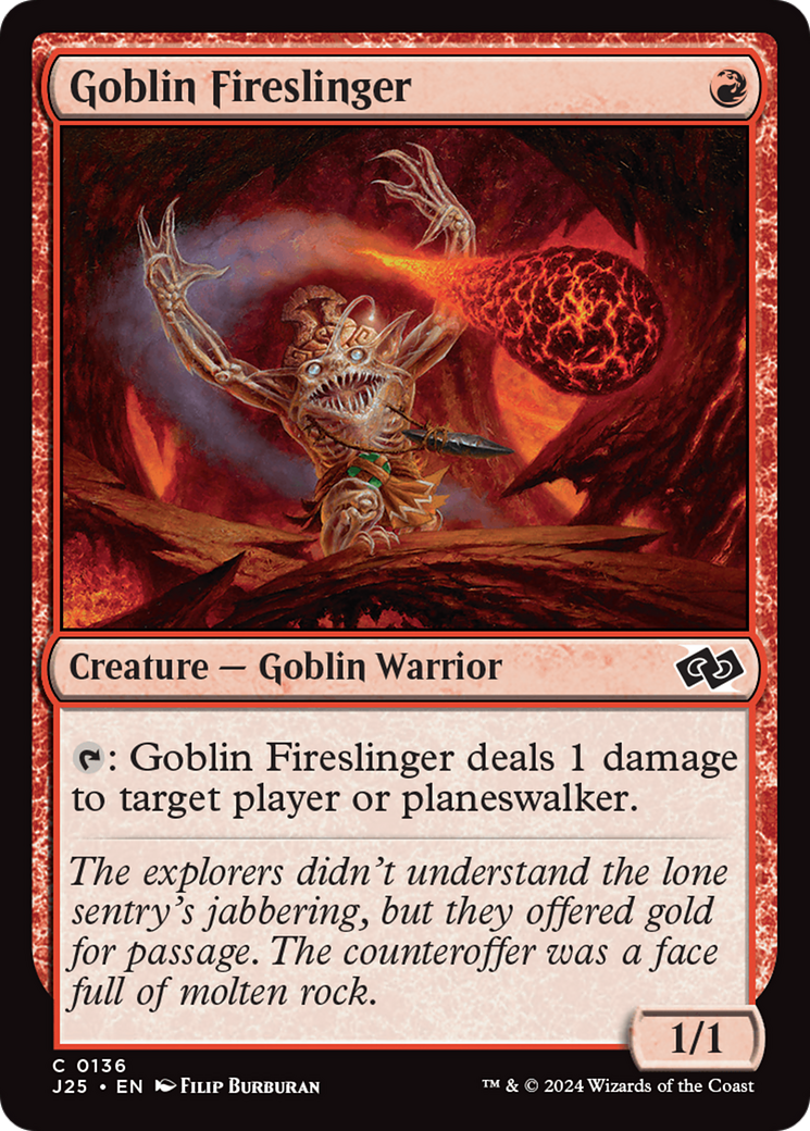 Goblin Fireslinger [Foundations Jumpstart] | Gamer Loot