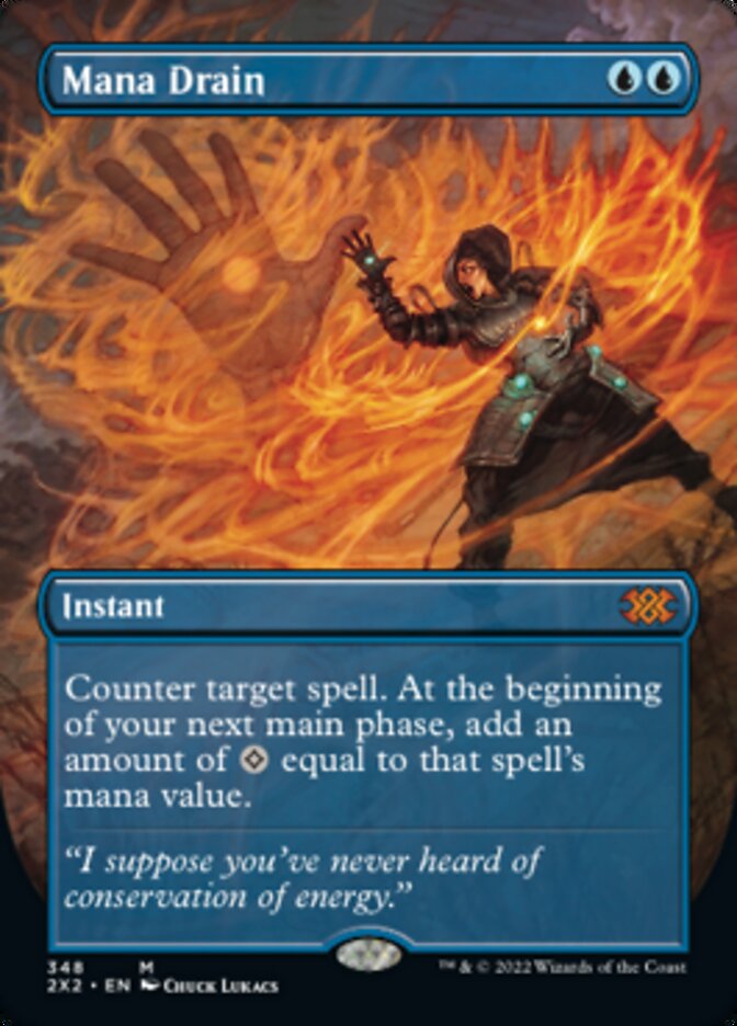 Mana Drain (Borderless Alternate Art) [Double Masters 2022] | Gamer Loot