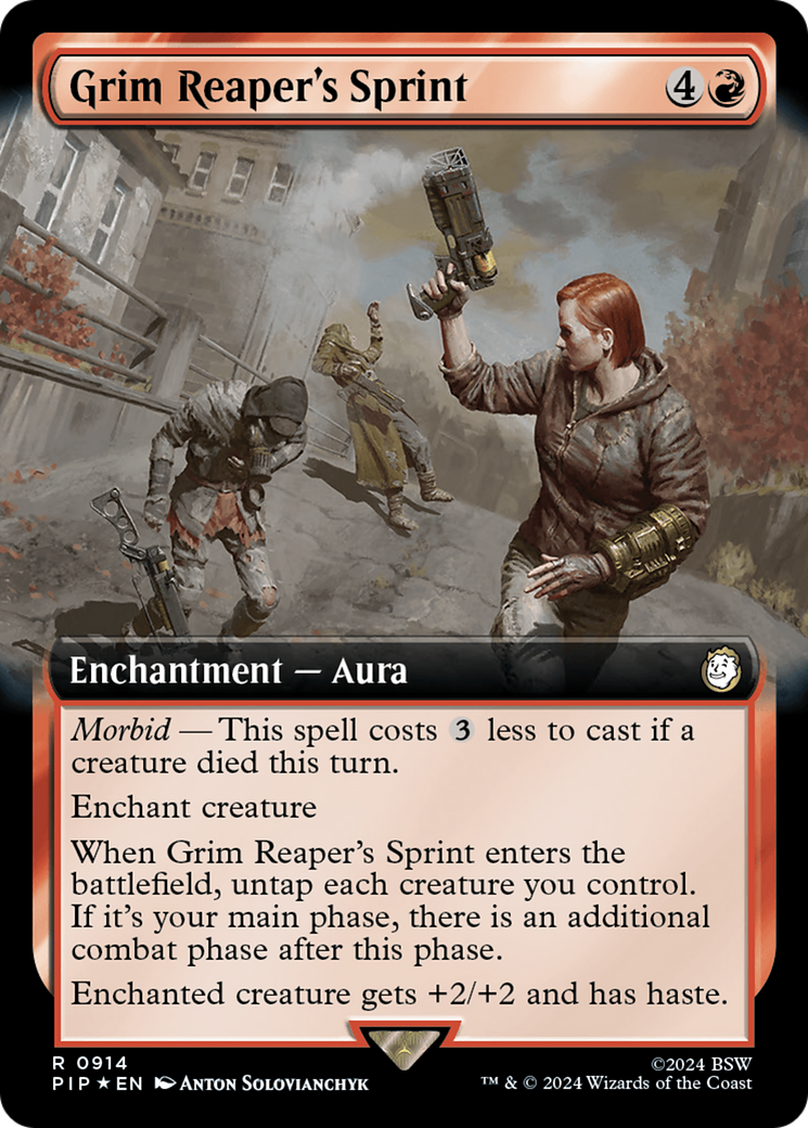 Grim Reaper's Sprint (Extended Art) (Surge Foil) [Fallout] | Gamer Loot