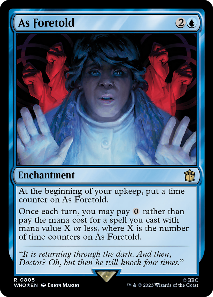 As Foretold (Surge Foil) [Doctor Who] | Gamer Loot