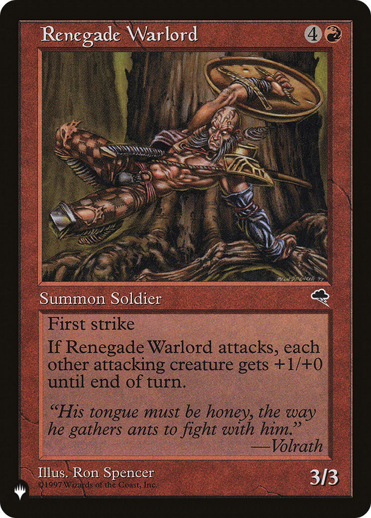 Renegade Warlord [The List] | Gamer Loot