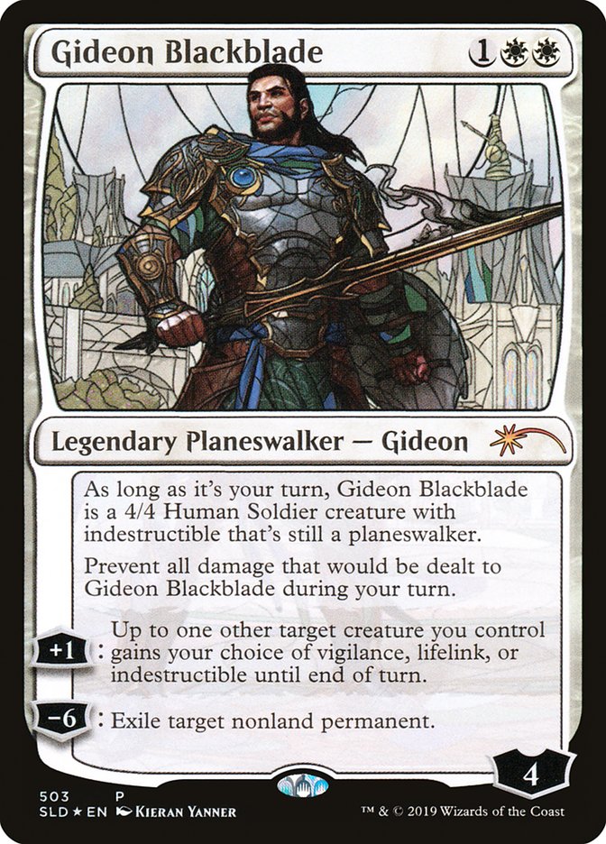 Gideon Blackblade (Stained Glass) [Secret Lair Drop Promos] | Gamer Loot