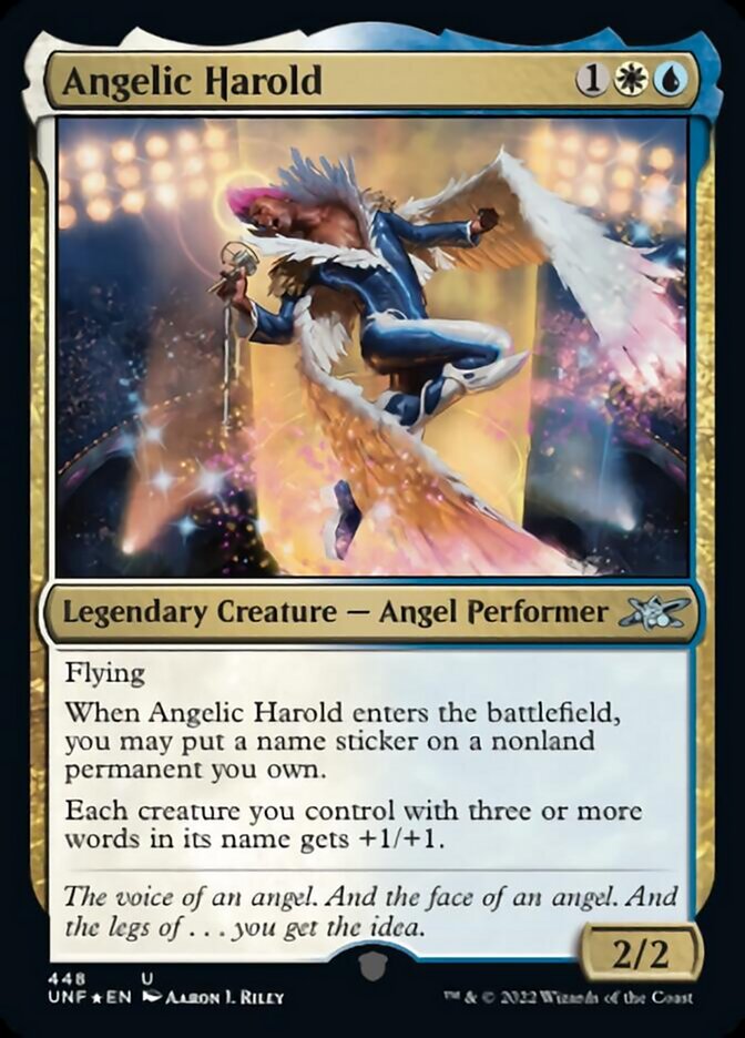 Angelic Harold (Galaxy Foil) [Unfinity] | Gamer Loot