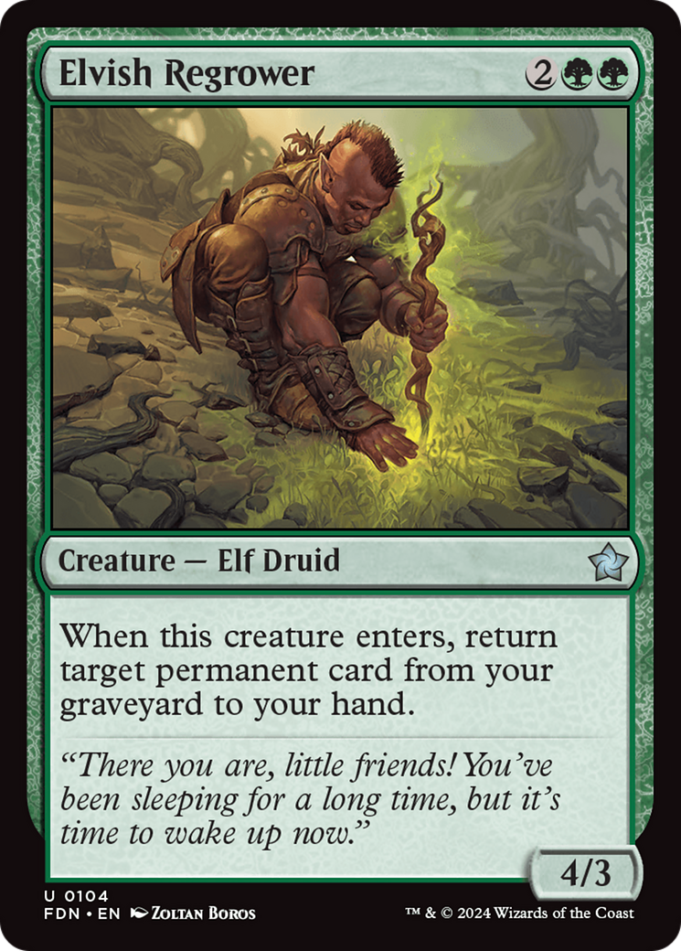 Elvish Regrower [Foundations] | Gamer Loot