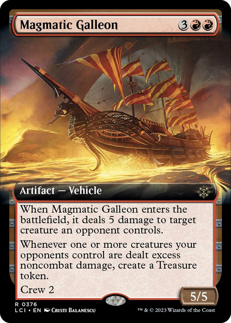 Magmatic Galleon (Extended Art) [The Lost Caverns of Ixalan] | Gamer Loot