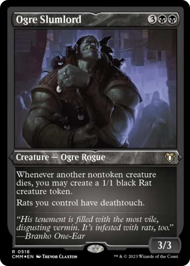 Ogre Slumlord (Foil Etched) [Commander Masters] | Gamer Loot