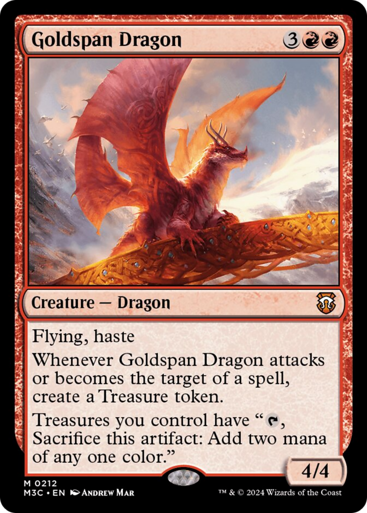 Goldspan Dragon (Ripple Foil) [Modern Horizons 3 Commander] | Gamer Loot