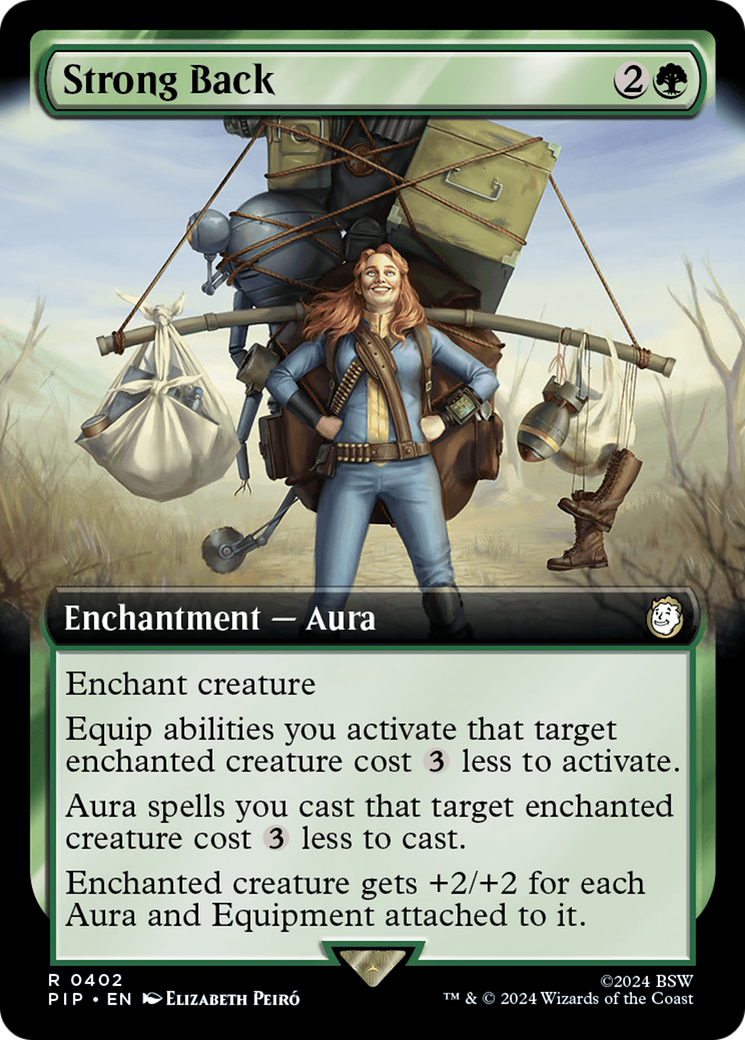Strong Back (Extended Art) (Surge Foil) [Fallout] | Gamer Loot