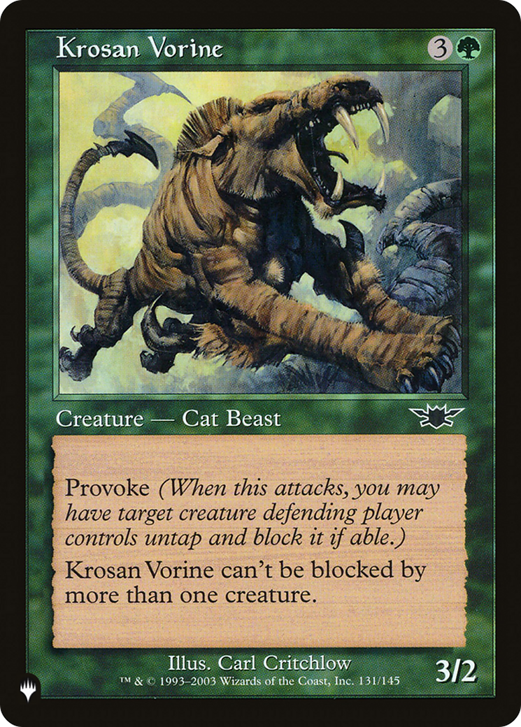 Krosan Vorine [The List Reprints] | Gamer Loot