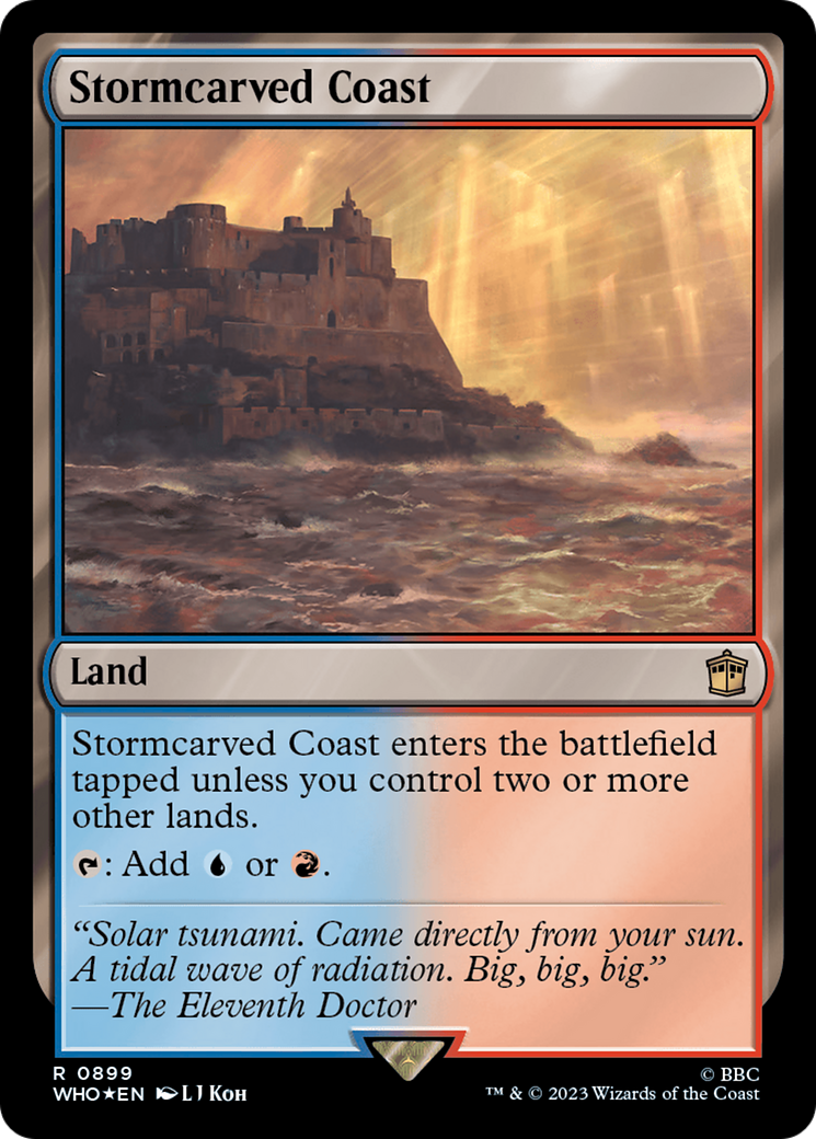 Stormcarved Coast (Surge Foil) [Doctor Who] | Gamer Loot