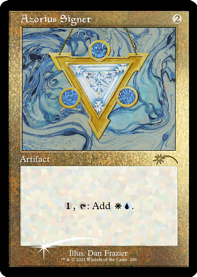 Azorius Signet (Retro) (Foil Etched) [Secret Lair Drop Series] | Gamer Loot