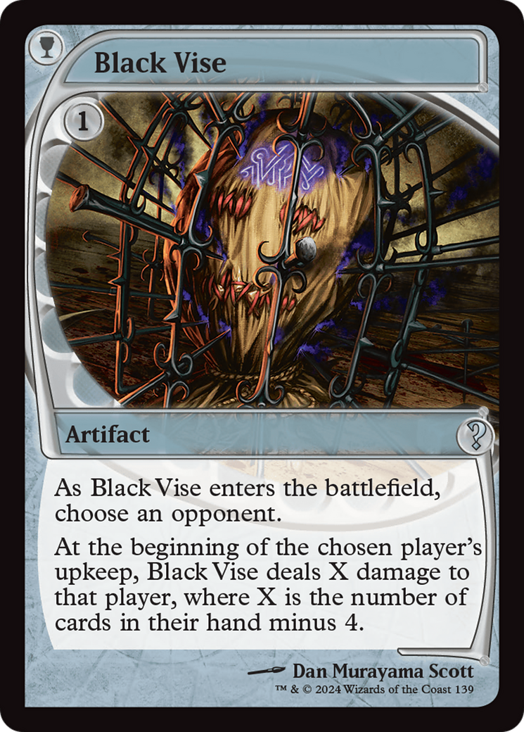 Black Vise (Future Sight) [Mystery Booster 2] | Gamer Loot