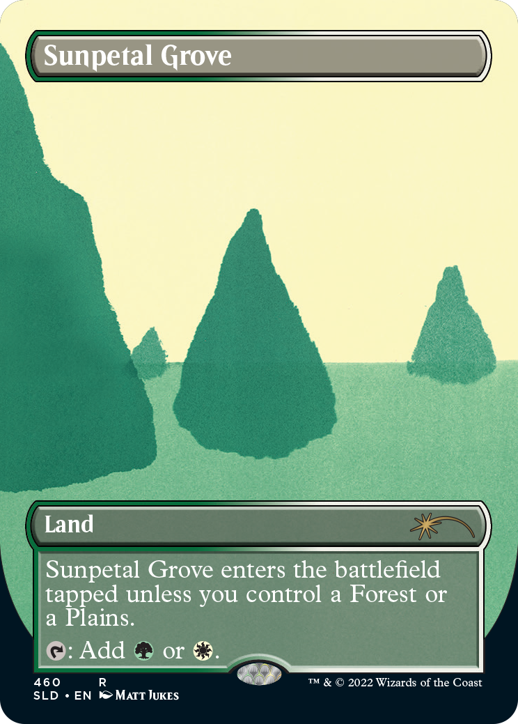 Sunpetal Grove (Borderless) [Secret Lair Drop Series] | Gamer Loot