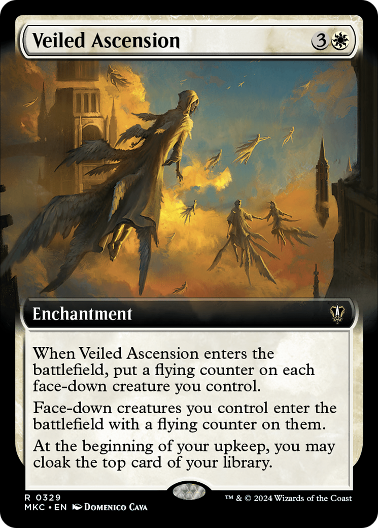 Veiled Ascension (Extended Art) [Murders at Karlov Manor Commander] | Gamer Loot