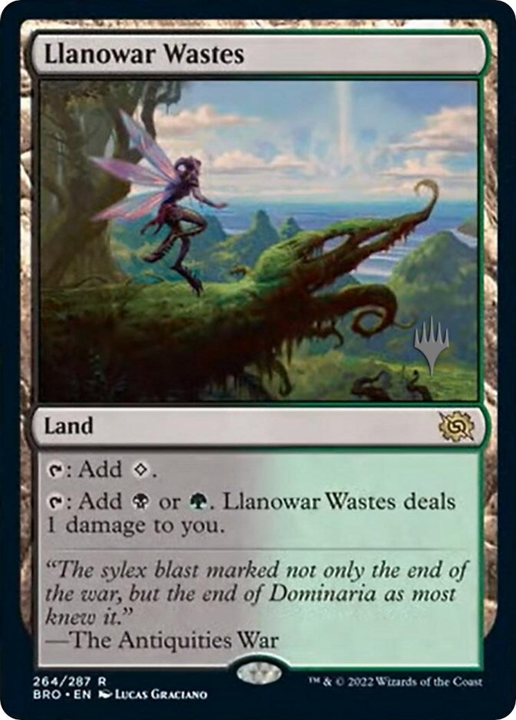 Llanowar Wastes (Promo Pack) [The Brothers' War Promos] | Gamer Loot