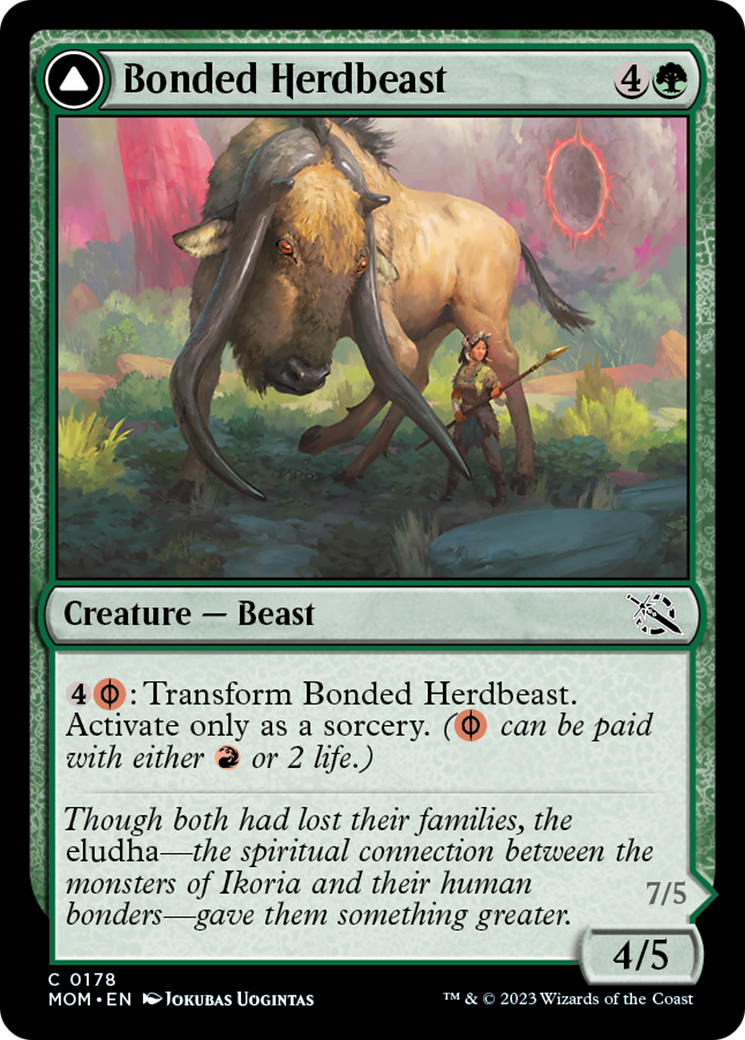 Bonded Herdbeast // Plated Kilnbeast [March of the Machine] | Gamer Loot