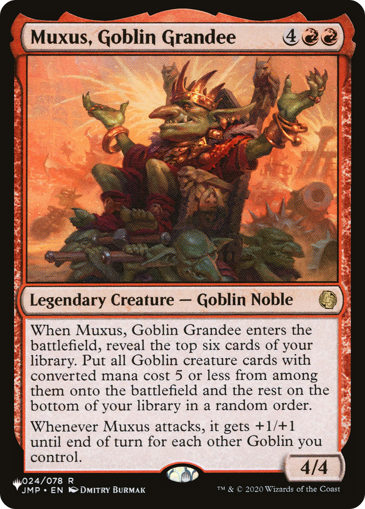 Muxus, Goblin Grandee [The List Reprints] | Gamer Loot