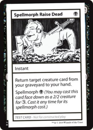 Spellmorph Raise Dead (2021 Edition) [Mystery Booster Playtest Cards] | Gamer Loot