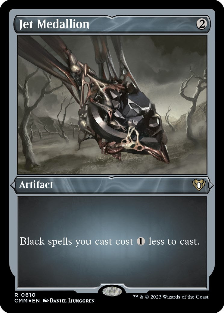 Jet Medallion (Foil Etched) [Commander Masters] | Gamer Loot