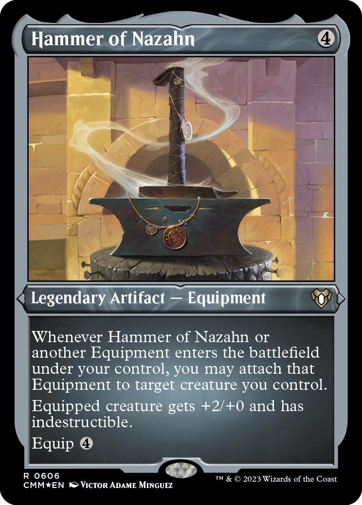 Hammer of Nazahn (Foil Etched) [Commander Masters] | Gamer Loot