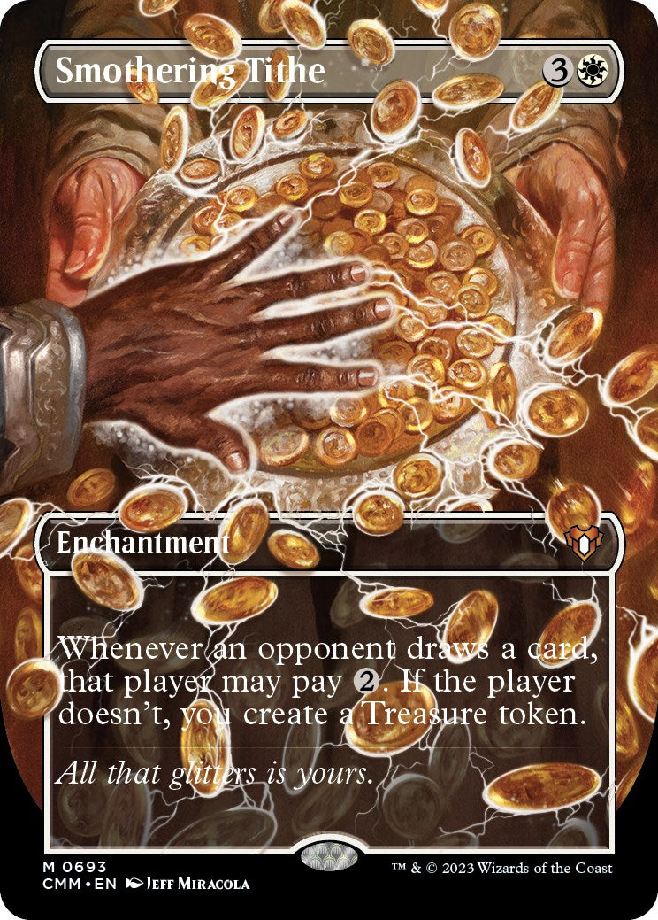 Smothering Tithe (Borderless Alternate Art) [Commander Masters] | Gamer Loot