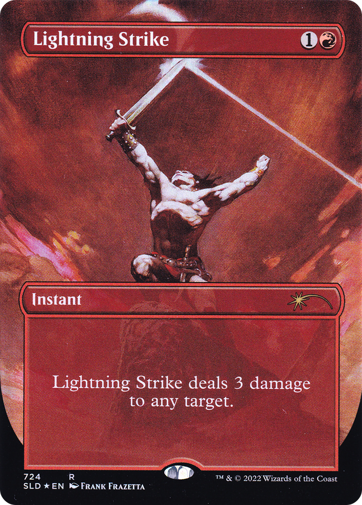 Lightning Strike (Borderless) [Secret Lair Drop Promos] | Gamer Loot