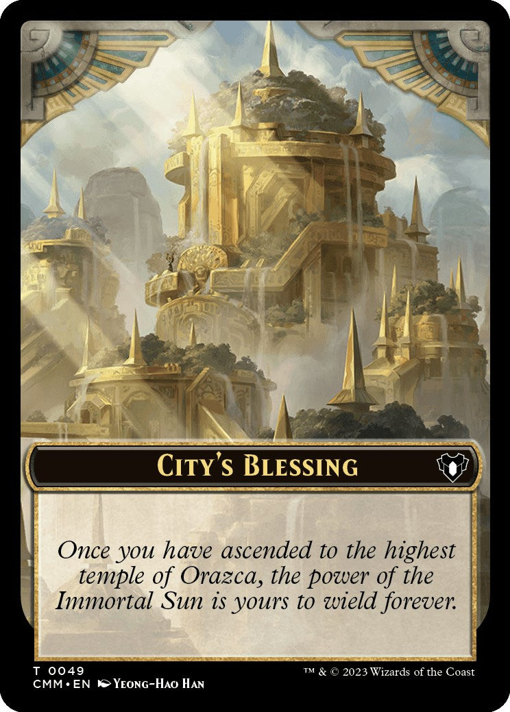City's Blessing // Rat Double-Sided Token [Commander Masters Tokens] | Gamer Loot