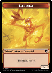 Elemental (0026) // Construct (0042) Double-Sided Token [Commander Masters Tokens] | Gamer Loot