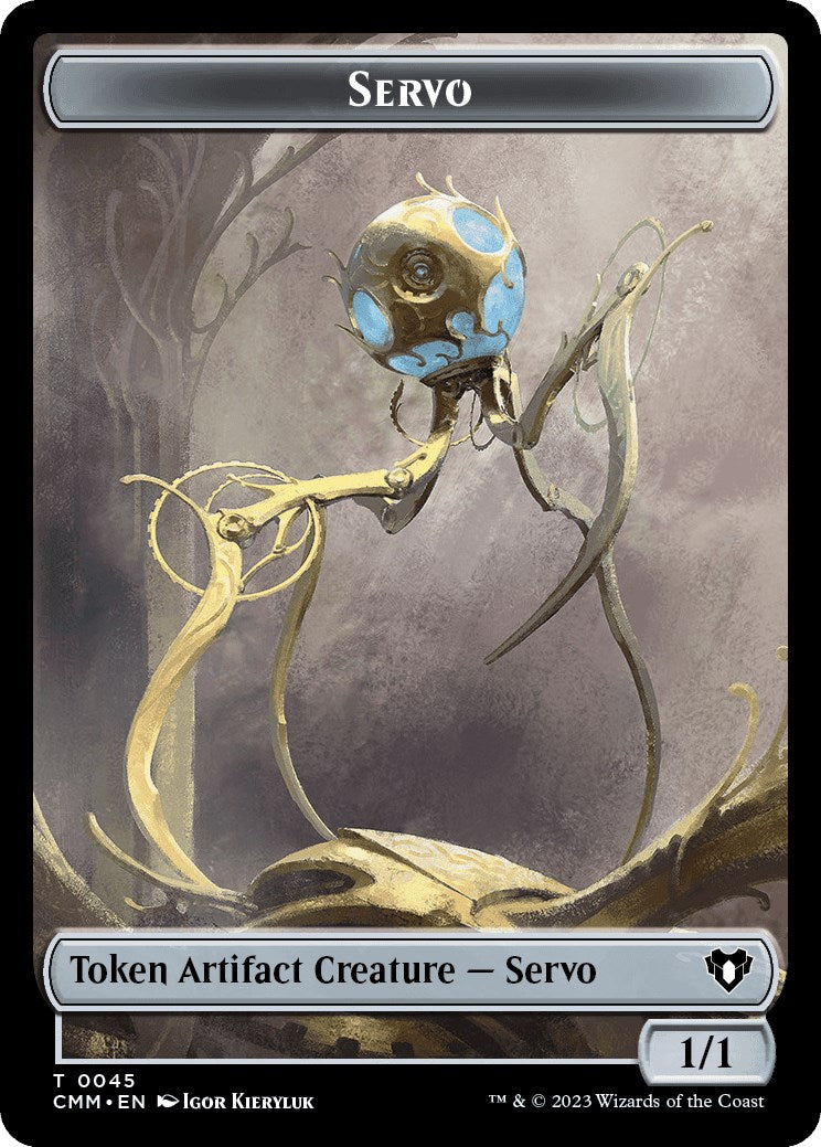 Servo // Thrull Double-Sided Token [Commander Masters Tokens] | Gamer Loot