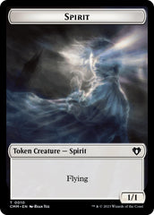 Spirit (0010) // Cat (0005) Double-Sided Token [Commander Masters Tokens] | Gamer Loot