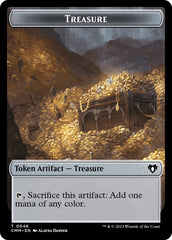 Treasure // Spider Double-Sided Token [Commander Masters Tokens] | Gamer Loot