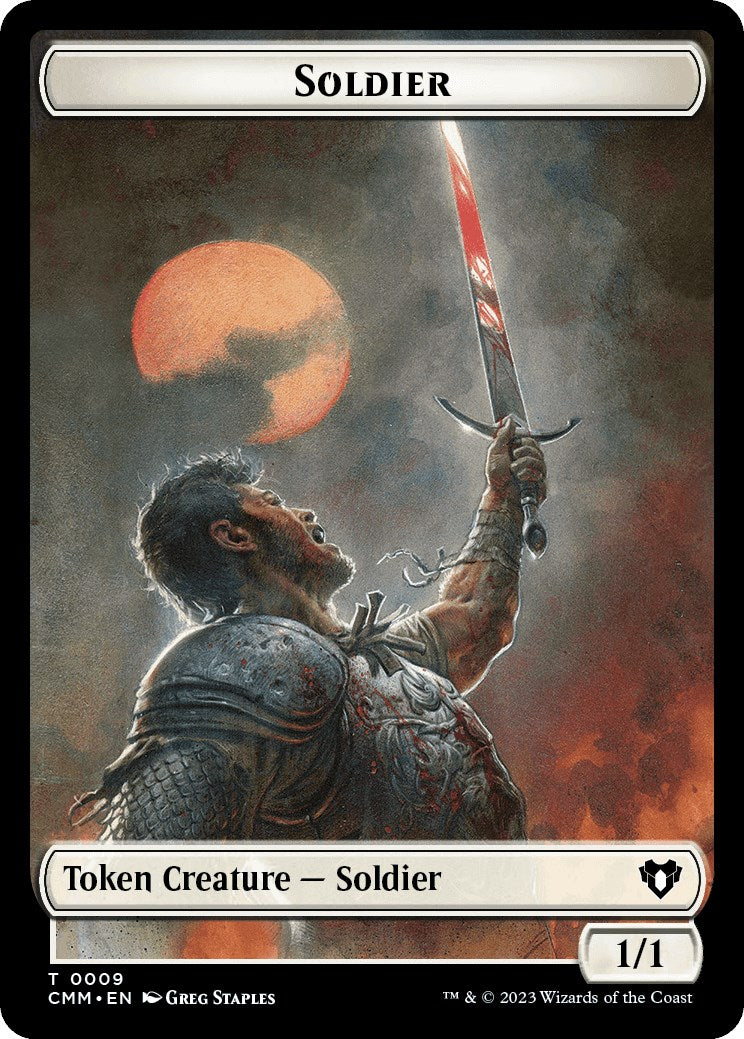 Soldier // Dragon (0020) Double-Sided Token [Commander Masters Tokens] | Gamer Loot